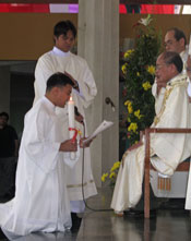 Fr. Aris Martin, SVD at his ordination in the Philippines