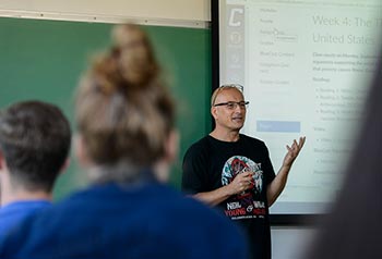 Fr. Alex Rodlach teaching a class