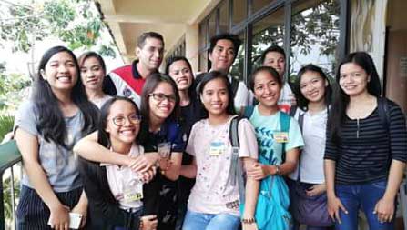 Bro. Carlos and friends in the Philippines