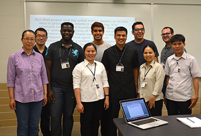 Fr. Aris Martin, SVD and his students