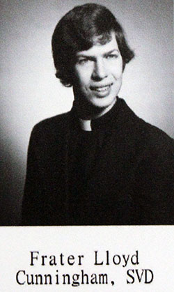 Fr. Sam Cunningham portrait from college graduation