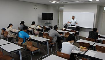 An SVD priest teaches a class at Nanzan University in Japan