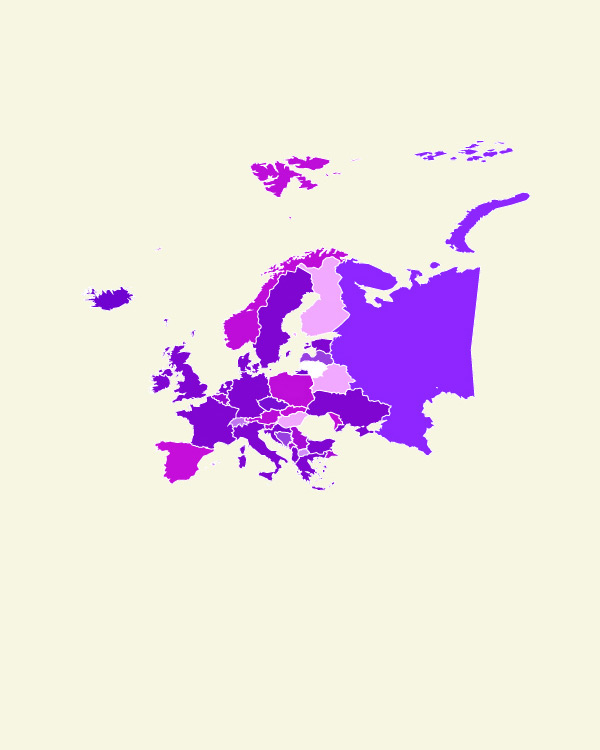 Map of Europe Zone